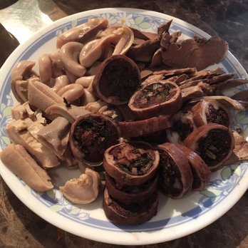 Dang Anh Cafe - Pork intestine and blood sausageee - Vietnamese Near Me - Vancouver, British Columbia