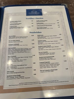 Menu photo 4 Islas Canarias Cafe Miami, FL