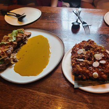 Wayan - Dry aged crescent duck ($34), corn fritters ($9) - Indonesian Near Me - New York, New York Wayan - Dry aged crescent duck ($34), corn fritters ($9) - Indonesian Near Me - New York, New York