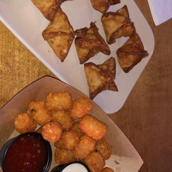 Jake's Billiards - Spicy Chicken Wontons and Tater Tots - Pool Halls Near Me - Greensboro, North Carolina