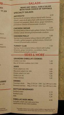 Menu photo 2 DiBella's Subs Cheektowaga, NY Menu photo 2 DiBella's Subs Cheektowaga, NY