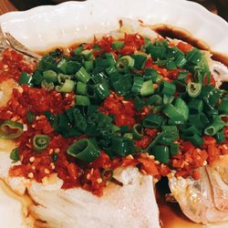 Hunan Kitchen - Steamed Fish with Chopped Red Chili
