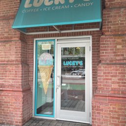 Exterior outside entrance of Lucky's Coffee, Ice Cream and Candy - Baltimore, Maryland Exterior outside entrance of Lucky's Coffee, Ice Cream and Candy - Baltimore, Maryland