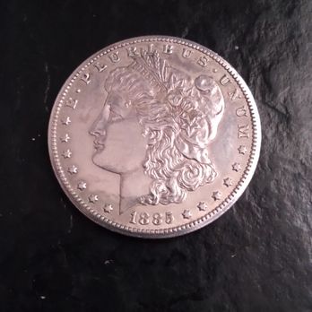 The Mobile Coin Shop - A 1885 cc morgan silver dollar in good condition - Gold Buyers Near Me The Mobile Coin Shop - A 1885 cc morgan silver dollar in good condition - Gold Buyers Near Me