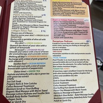Classy Nails - Pedicure menu - Nail Salons Near Me - Baton Rouge, Louisiana
