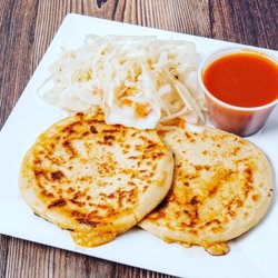 Our Pork and Cheese Pupusa