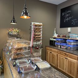 Kim’s Confections - Pies on counter.