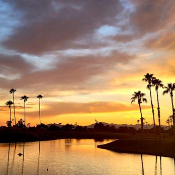 Stone & Barrel - Sunset view from the patio. - American Near Me - Sun Lakes, Arizona