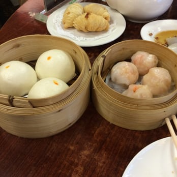 Dim Sum King - Shrimp Dumpling ($4.50), Steamed Egg Yolk Buns ($4.50) and Durian Puff Pastry ($5.50) - Dim Sum Near Me - Daly City, California Dim Sum King - Shrimp Dumpling ($4.50), Steamed Egg Yolk Buns ($4.50) and Durian Puff Pastry ($5.50) - Dim Sum Near Me - Daly City, California