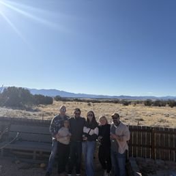 Backyard in front of the mountain range