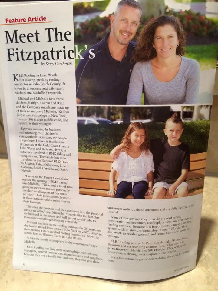 Slide of KLR Roofing