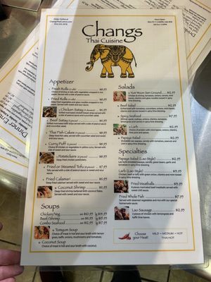 Menu photo 7 Changs Thai Cuisine Sacramento, CA