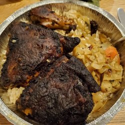 Jerk chicken.