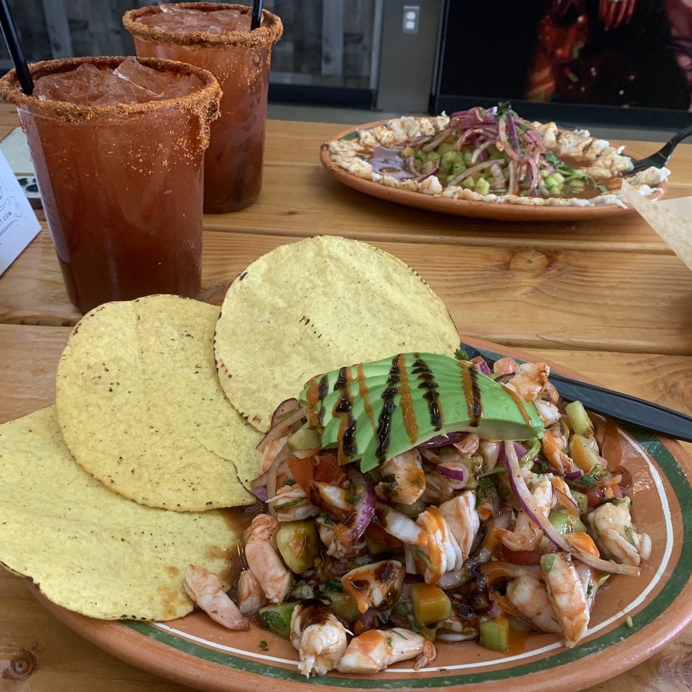 Miches Vatos - Jalisco ceviche and behind is the aguachile rojo. Michelada classical. Delicioso! - Food Trucks Near Me - Reno, Nevada Miches Vatos - Jalisco ceviche and behind is the aguachile rojo. Michelada classical. Delicioso! - Food Trucks Near Me - Reno, Nevada
