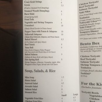 Edojin Sushi - Menu 1 - Japanese Near Me - Cypress, Texas