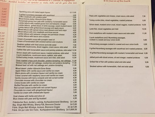 Menu photo 5 Albrecht-Dürer-Stube Nuremberg, BY