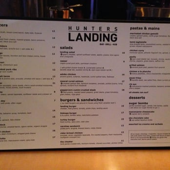 Hunters Landing - Menu - Comfort Food Near Me - Toronto, Ontario Hunters Landing - Menu - Comfort Food Near Me - Toronto, Ontario