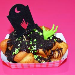 Crows Custom Cookies - Halloween Mini Donuts Boat