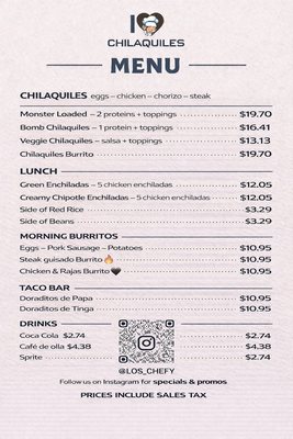 Menu photo 2 Los Chefy Chilaquiles Northridge, CA Menu photo 2 Los Chefy Chilaquiles Northridge, CA