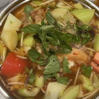 Pho Dem Restaurant - a bowl of soup with vegetables - Vietnamese Near Me - Westminster, California