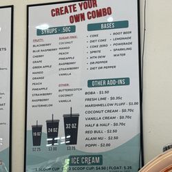 ShoreFizz - Menu