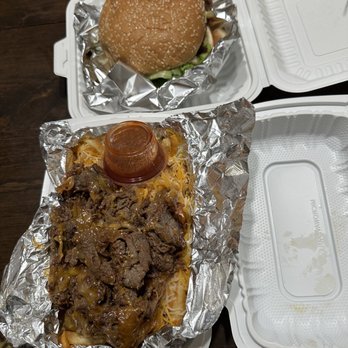Sia Fusion Eatery - Andy's Fries (side) and burger with egg and bulgogi beef - Asian Fusion Near Me - Newark, California Sia Fusion Eatery - Andy's Fries (side) and burger with egg and bulgogi beef - Asian Fusion Near Me - Newark, California