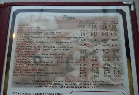 Menu photo 5 Bazzano's Pizza Plattsburgh, NY