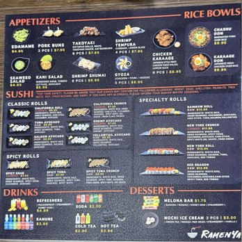 RamenYa - Menu (June 2025) - Ramen Near Me - Branchburg, New Jersey