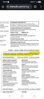 Menu photo 2 Mulberry Street Pizza Manchester, CT Menu photo 2 Mulberry Street Pizza Manchester, CT