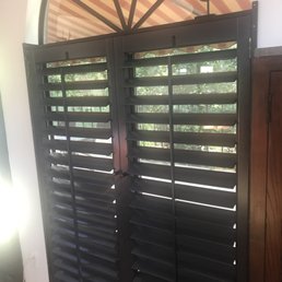One of the 7 sets of shutters, in the open position. One of the 7 sets of shutters, in the open position.