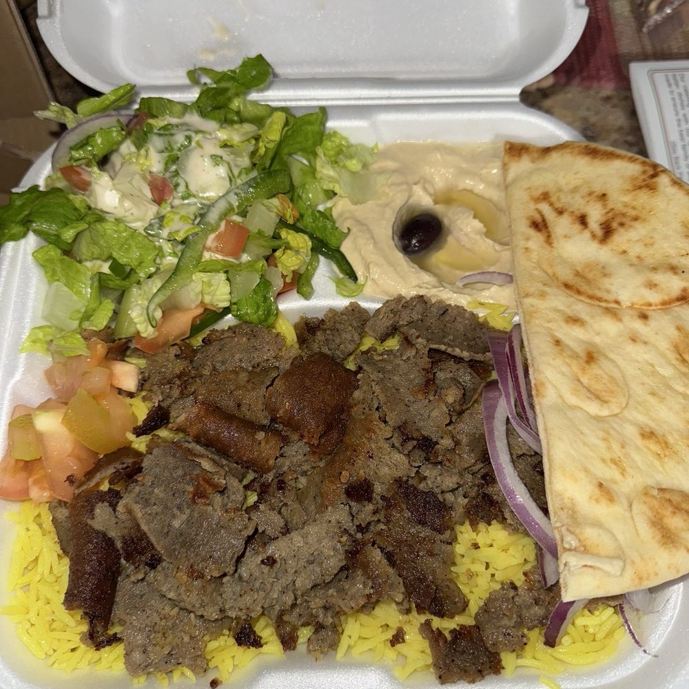 Gyro Plate with Rice Gyro Plate with Rice