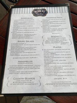 Menu photo 1 Plum Pt Bistro North Kingstown, RI