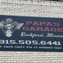 Exterior photo of Papa's Garage - Rockford, Illinois Exterior photo of Papa's Garage - Rockford, Illinois