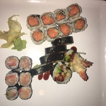 Osaka Sushi - 3 roll lunch special. Spicy tuna roll, shrimp tempura roll, and Yellowtail Scallion Roll. - Japanese Near Me - Langhorne, Pennsylvania Osaka Sushi - 3 roll lunch special. Spicy tuna roll, shrimp tempura roll, and Yellowtail Scallion Roll. - Japanese Near Me - Langhorne, Pennsylvania