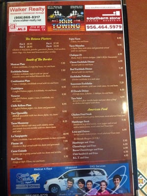 Menu photo 2 Doña Paz Weslaco, TX