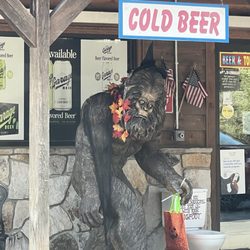 Exxon - The Squatch & cigarette toilet bowl out front