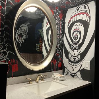 Clown Motel - Room 107 sink - Hotels Near Me - Tonopah, Nevada