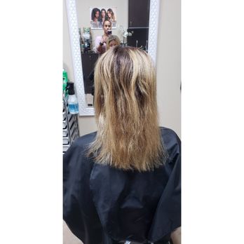 D'Lorraine Studio - Before - Hair Stylists Near Me - Boca Raton, Florida