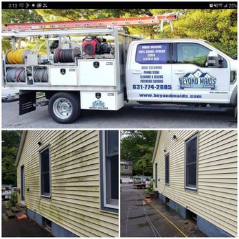 Beyond Maids - Brightwater NY vinyl siding soft wash and pressure cleaning by Beyond Maids. - Home Cleaning Near Me - Lindenhurst, New York