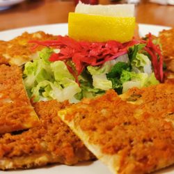 Anatolia's Gate Restaurant - Lahmacun (Turkish style pizza). Very delicious and great for sharing!