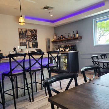 Taso's Greek Taverna - Back lighting in the bar area - Greek Near Me - Delray Beach, Florida