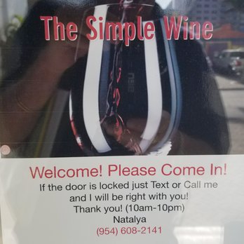 The Simple Wine - Wine Tasting Room Near Me - Fort Lauderdale, Florida The Simple Wine - Wine Tasting Room Near Me - Fort Lauderdale, Florida