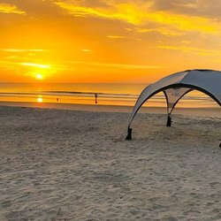 Sand + Sea Cabana Service - Cabana service. Daily set up and take down, cabanas, umbrellas, chairs, coolers. Pawleys Island, SC