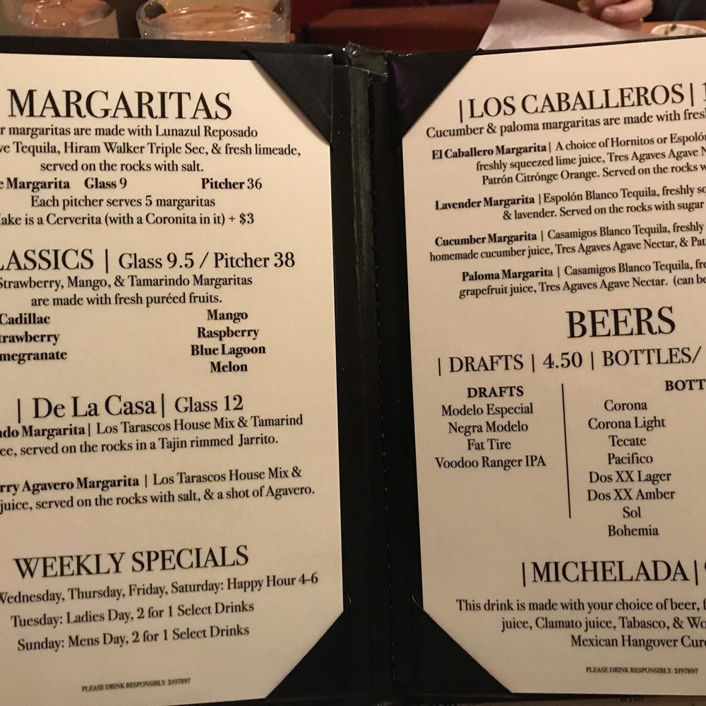 Los Tarascos - Drink menu and happy hour - Mexican Near Me - Fort Collins, Colorado Los Tarascos - Drink menu and happy hour - Mexican Near Me - Fort Collins, Colorado