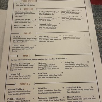Landmark Oyster House - Supper Menu - Seafood Near Me - Victoria, Prince Edward Island Landmark Oyster House - Supper Menu - Seafood Near Me - Victoria, Prince Edward Island