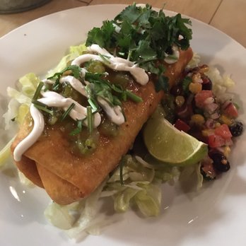 10th Street Diner - Chicken Chimichanga Special - Vegan and Delicious - Vegan Near Me - Indianapolis, Indiana