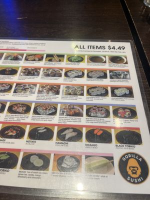 Menu photo 3 Gorilla Sushi Wicker Park Chicago, IL