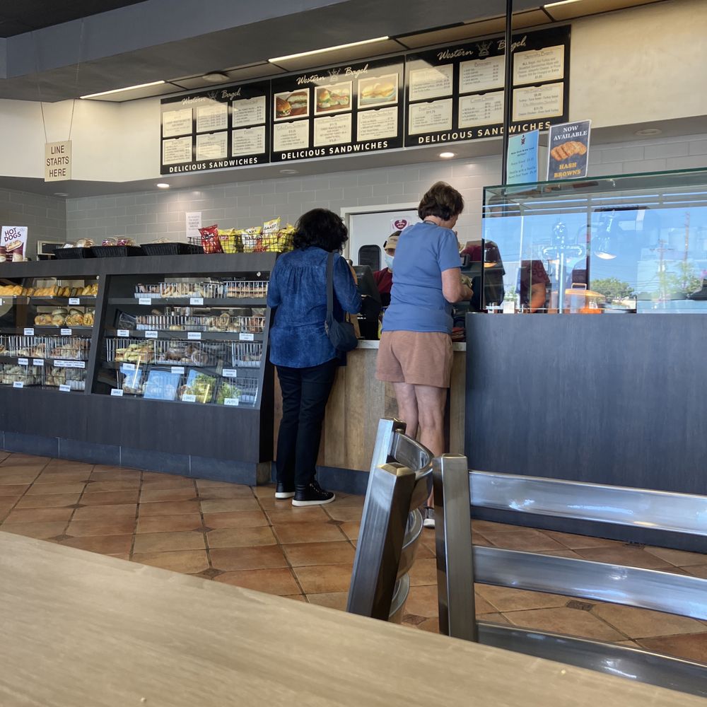 Western Bagel - two people standing at a counter - Bagels Near Me - Burbank, California Western Bagel - two people standing at a counter - Bagels Near Me - Burbank, California