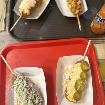 Krazy Dog - Double Cheese & Potato Pizza & Spicy Nacho - Korean Near Me - Cypress, Texas