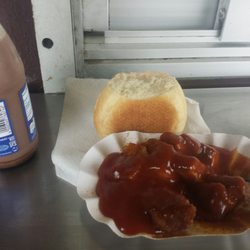 Ketchup - Curryboulette 1,70 €, Brötchen 0,30€, kleiner Kakao 1,30€
